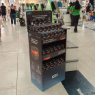 Expositor de píe Luz Emergencia KSIX GPS, capacidad 72 uds