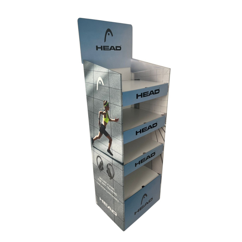 HEAD range display stand, self-assembly in 12 seconds, 140 x 54 x 43 cm