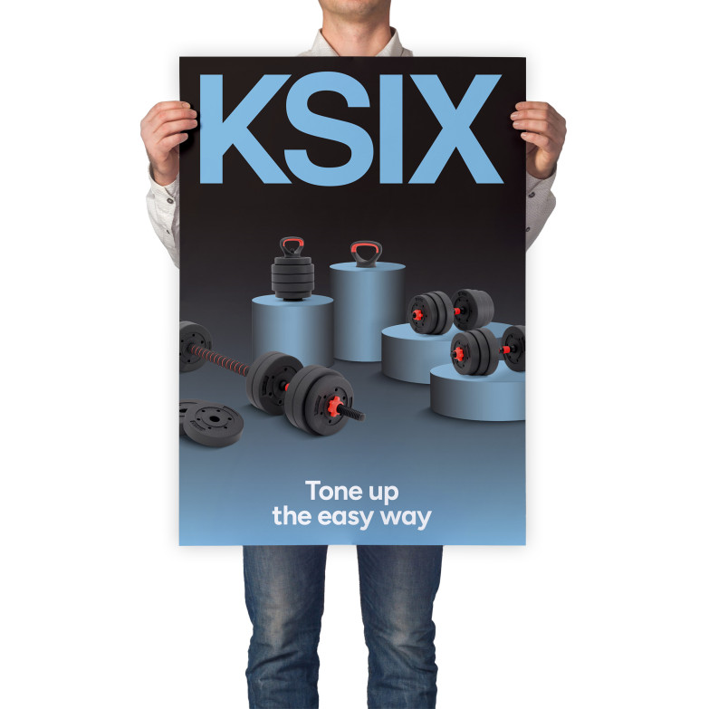KSIX Display Poster Fitness -...