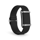 KSIX Vitalis Smartband, 30-day battery life, health monitoring, notifications, 5ATM, 2 nylon straps, black