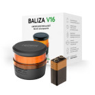 Luz de emergencia NEOWAY V16, Servicio Alta matricula + verificación GPS, SIM prepagada hasta 2038, Pila incl, Homologada DGT