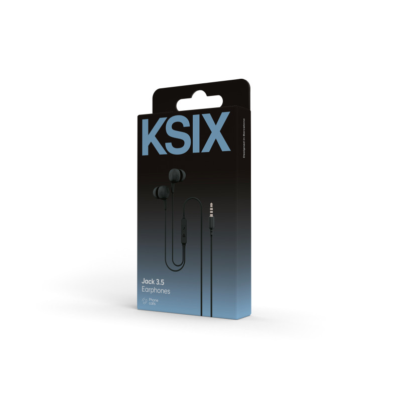 KSIX wired earset with microphone and...