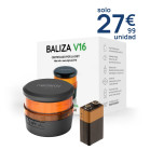 Pack 96 uds Luz de emergencia NEOWAY V16, expositor incluido. Servicio Alta matrícula + verificación GPS, Homologada DGT