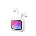 Auriculares inalámbricos KSIX Vision, Pantalla TFT 2,01’’, ANC, Aut. 6+20 h, Control táctil, Llamadas, Asist. de voz, Blanco