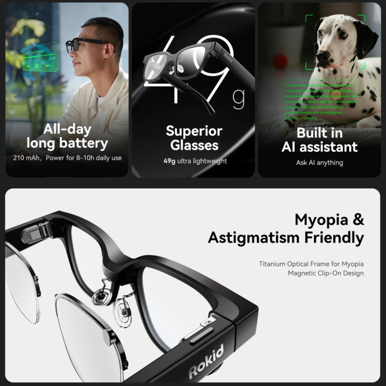 Rokit Smart Glasses, Augmented...