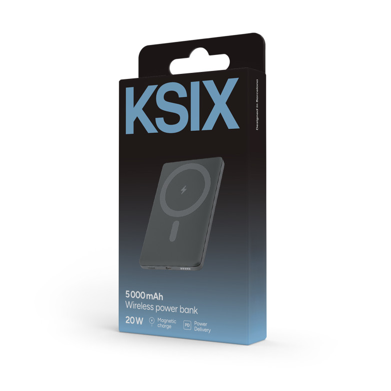 KSIX 5,000 mAh magnetic powerbank,...