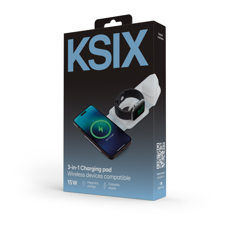 KSIX 15W 3in1 wireless charger,...
