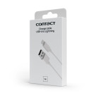 USB-A to Lightning Contact 12 W charge and data cable, 1 m, White