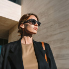 KSIX Spectrum AI Smart Glasses, 8MP, Full HD 1080P, 30 FPS, 4GB internal memory, HeyCyan app, Anti-Shake, Black