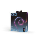 Tira SmartLED KSIX 5m, Recortable, 1800 lm, Sincroniza música, App Compatible con Alexa, Google Home, Siri, Colores RGB+CCT