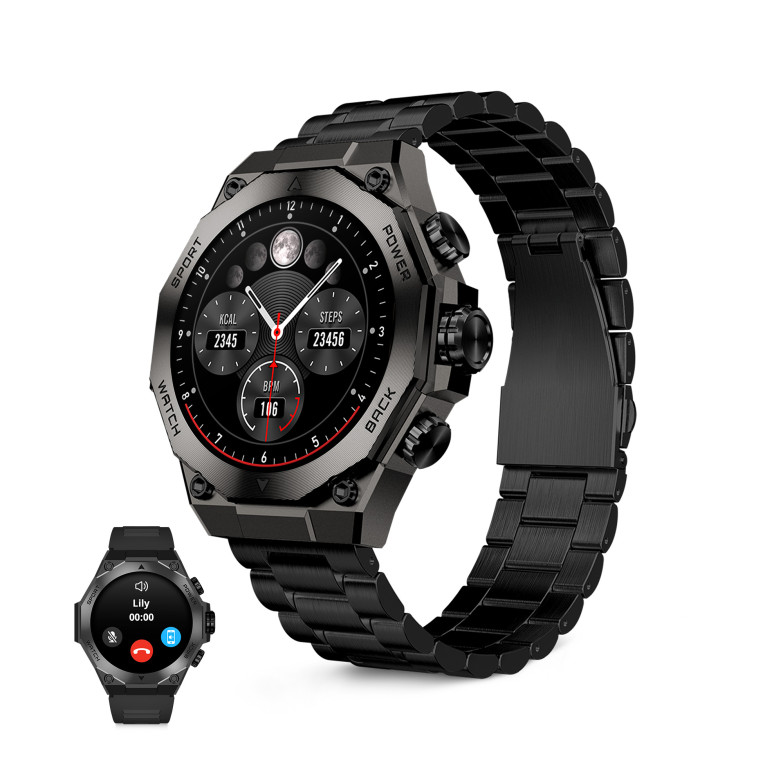 KSIX Titanium Smartwatch, 1.43"...