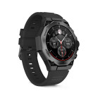Smartwatch KSIX Titanium, Pantalla AMOLED 1,43”, 2 correas, Aut. 7 días, Modos deporte y salud, Llamadas, Negro