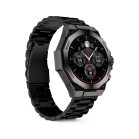 KSIX Titanium Smartwatch, 1.43" AMOLED display, 2 straps, 7-day battery life, sports and health modes, calls, black