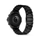 KSIX Titanium Smartwatch, 1.43" AMOLED display, 2 straps, 7-day battery life, sports and health modes, calls, black