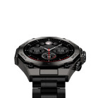 Smartwatch KSIX Titanium, Pantalla AMOLED 1,43”, 2 correas, Aut. 7 días, Modos deporte y salud, Llamadas, Negro