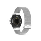Smartwatch KSIX Lya, Pantalla AMOLED 1.19”, Aut. 5 días, Correa metal y silicona, Modos deporte y salud, Llamadas, Plata