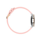 Smartwatch KSIX Lya, Pantalla AMOLED 1.19”, Aut. 7 días, Correa metal y silicona rosa, Modos deporte y salud, Llamadas