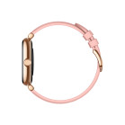 KSIX Iria Smartwatch, 1.7" AMOLED display, 4-day battery life, gold metal and pink silicone strap, sports + health modes