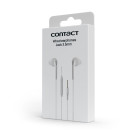 Contact Wired Earphones with 3.5MM Jack, Call Management, Integrated Microphone, IPX4, White