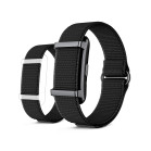 KSIX Vitalis Smartband, 30-day battery life, health monitoring, notifications, 5ATM, 2 nylon straps, black