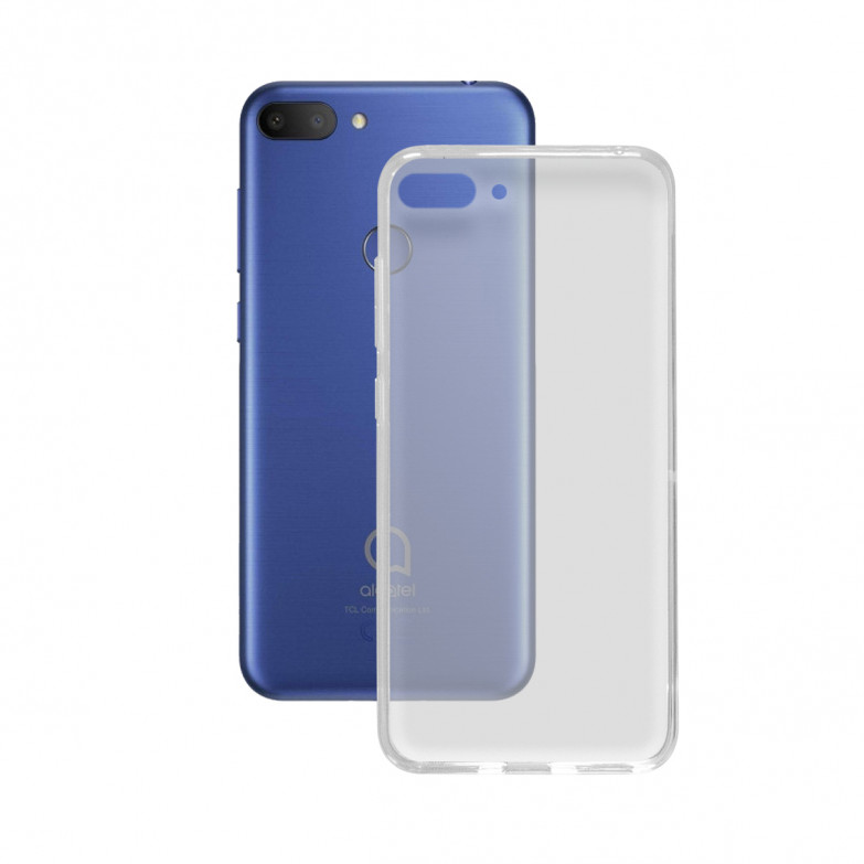 Funda para Alcatel 1S, Semirrígida, Transparente