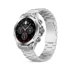 KSIX Titanium Smartwatch, 1.43" AMOLED display, 2 straps, 7-day battery life, sports and health modes, calls, silver