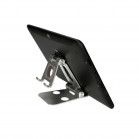 Soporte escritorio para movil, tablet y smartwatch, Rotación: 360°, Material aluminio