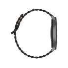 KSIX Core 3 Max Smartwatch, 1.73" AMOLED, 7-day battery life, IP68, grey zinc alloy case, dark brown magnetic silicone strap