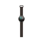KSIX Core 3 Max Smartwatch, 1.73" AMOLED, 7-day battery life, IP68, grey zinc alloy case, dark brown magnetic silicone strap