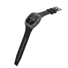 Smartwatch KSIX Hero 2, IPS 1,76”, Batería 5 días, IP68, Caja aleación zinc gris, Correa silicona negra