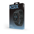 Smartwatch KSIX Zenthium, AMOLED 1,32”, Batería 5 días, IP68, Correa silicona, negro