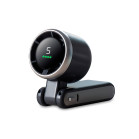 KSIX AirGo Flex 180º portable folding fan, 5 speeds, hanging, LED display, USB-C, air speed 9.0 m/s, 13,550 RPM, black