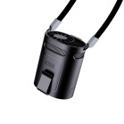 KSIX AirGo Belt multi-position portable fan, 4 speeds, hanging, double clip, USB-C, air speed 8.8 m/s, 13,000 RPM, black