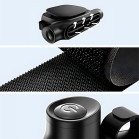 KSIX AirGo Car headrest fan, 3 speeds, portable, USB-C, air speed 7.2 m/s, 3,321 RPM, black