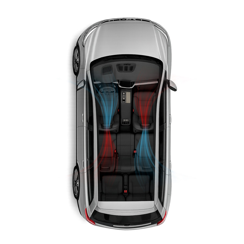 KSIX AirGo Car headrest fan, 3...