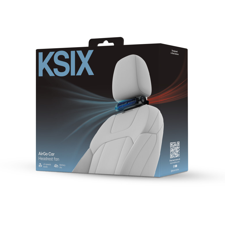 KSIX AirGo Car headrest fan, 3...