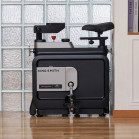 Bicicleta Estática Plegable Kingsmith W1B 3 en 1, 6 posiciones, 8 Niveles, 120kg, Escritorio Integrado