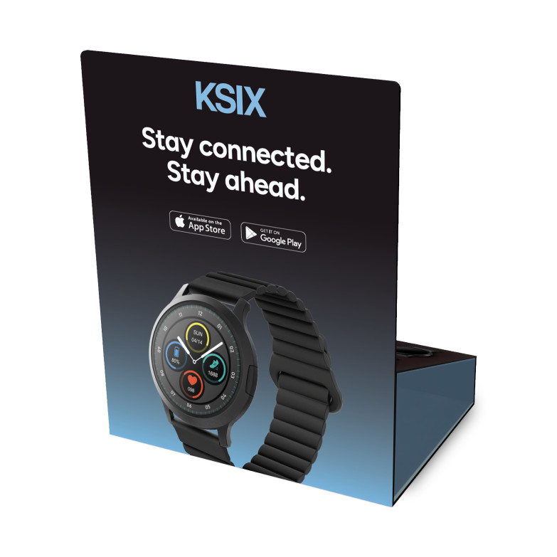 KSIX smartwatch display,...