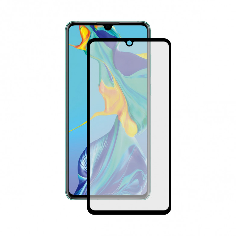Ksix Full Glue 2.5d Protector Tempered Glass 9h For Huawei P30 Black (1 Unit)