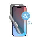 KSIX Privacy Plotter Film Pack of 10, TPU Screen Protectors with Enhanced Privacy Filter, Reload Code