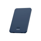 KSIX Magnetic Powerbank 3.000 mAh ultra slim, wireless charging 15W, Power Delivery 20W, aluminium, USB-C cable included, Blue