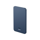 KSIX Magnetic Powerbank 3.000 mAh ultra slim, wireless charging 15W, Power Delivery 20W, aluminium, USB-C cable included, Blue