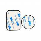 KSIX universal car phone holder, Magnetic system, Case compatible, Double plate, Clamp fixing, Black