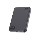 KSIX Magnetic Powerbank 10.000 mAh with Wireless Charging 15W, Power Delivery 20W and Digital Display, Black