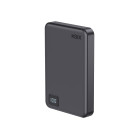 KSIX Magnetic Powerbank 10.000 mAh with Wireless Charging 15W, Power Delivery 20W and Digital Display, Black