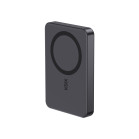 KSIX Magnetic Powerbank 10.000 mAh with Wireless Charging 15W, Power Delivery 20W and Digital Display, Black