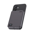 KSIX Magnetic Powerbank 10.000 mAh with Wireless Charging 15W, Power Delivery 20W and Digital Display, Black