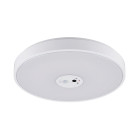 KSIX HomeGuard Smart Ceiling Light, HD WiFi camera, PIR sensor, 3000K–6000K CCT light, 2,500lm, Tuya app, Ø38x8 cm, White