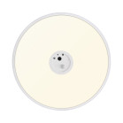 KSIX HomeGuard Smart Ceiling Light, HD WiFi camera, PIR sensor, 3000K–6000K CCT light, 2,500lm, Tuya app, Ø38x8 cm, White