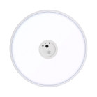 Plafón inteligente KSIX HomeGuard, cámara HD WiFi, sensor PIR, luz CCT 3000K-6000K, 2.500lm, App Tuya, Ø38 x 8 cm, Blanco